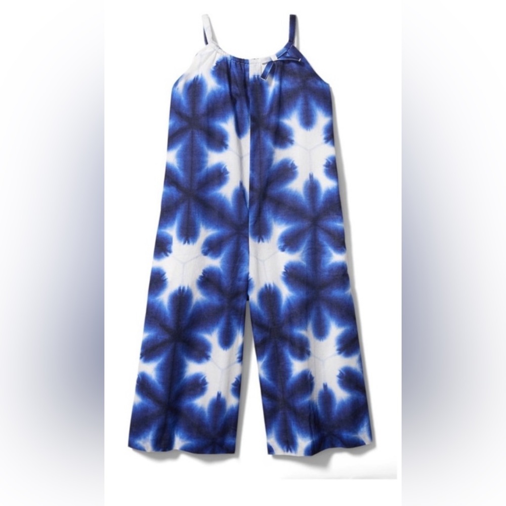 Janie and Jack Wide-leg Ikat Jumpsuit Size 4